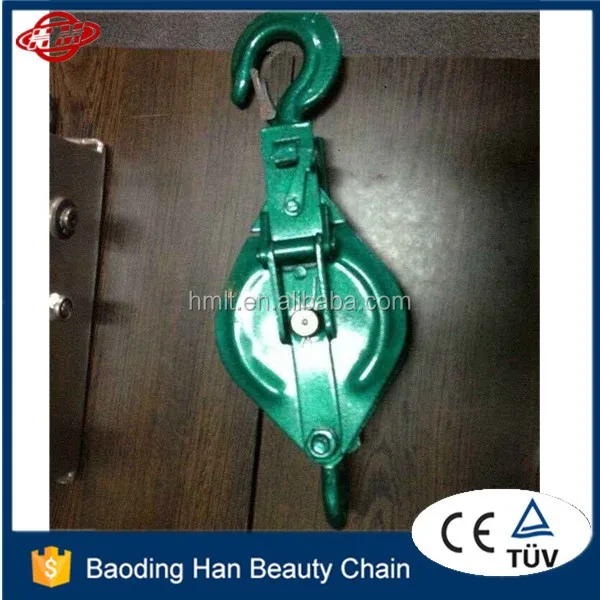 Open Type Pulley Block Single Sheave With Hook Buy Open Type Pulley