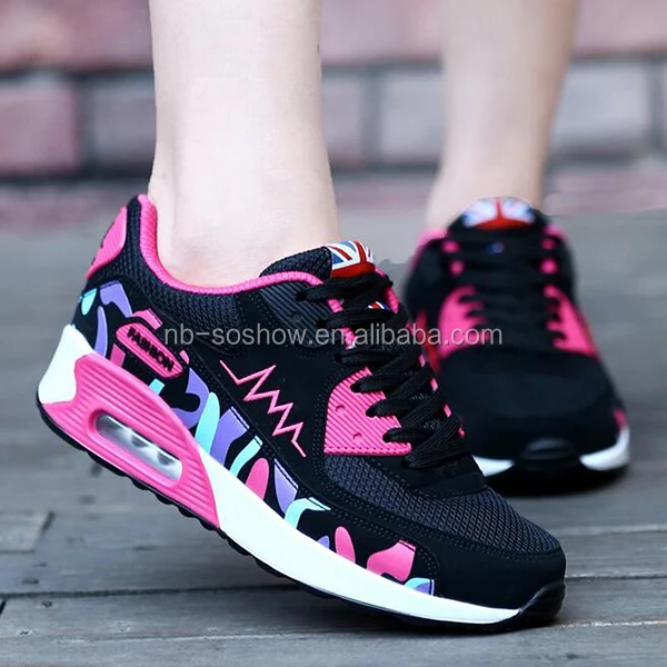 Wholesale Stocklot Sport Shoes,Women High Heel Sport Shoes,Lady Air