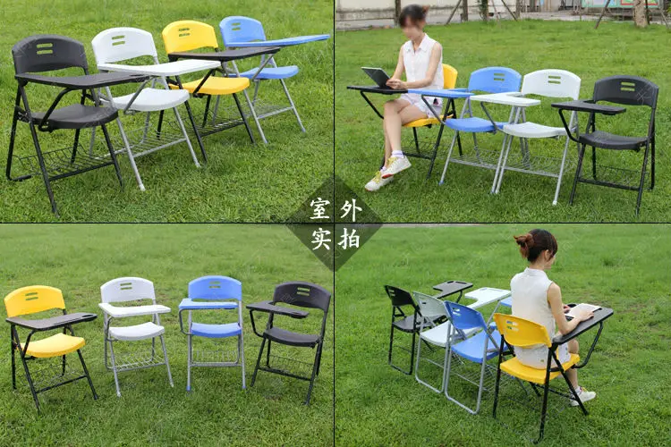 New folding Writing Chair of Student Big Tablet Arm Chair College Sketching Chair Heavy Loading Capacity