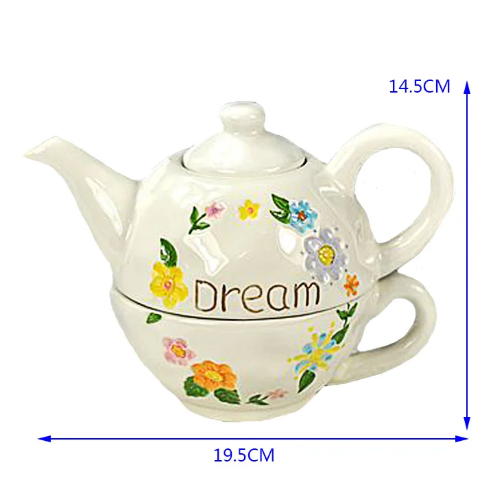 Decorative Combined Ceramic Teapot And Cup In One - Buy Teapot And Cup ...