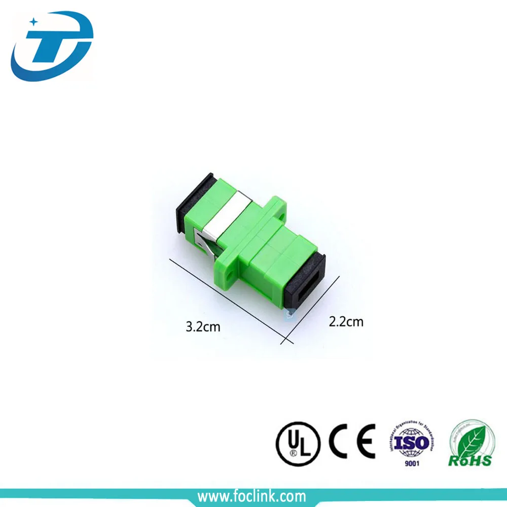 Simplex SC PC/UPC/APC Fiber Optic Adapters with Long Dust Cap