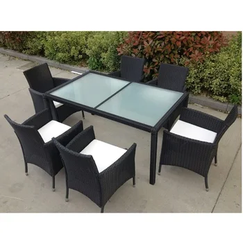 Outdoor Wicker Dining Sets Of 7/ Rattan Garden Dining Tables And Chairs