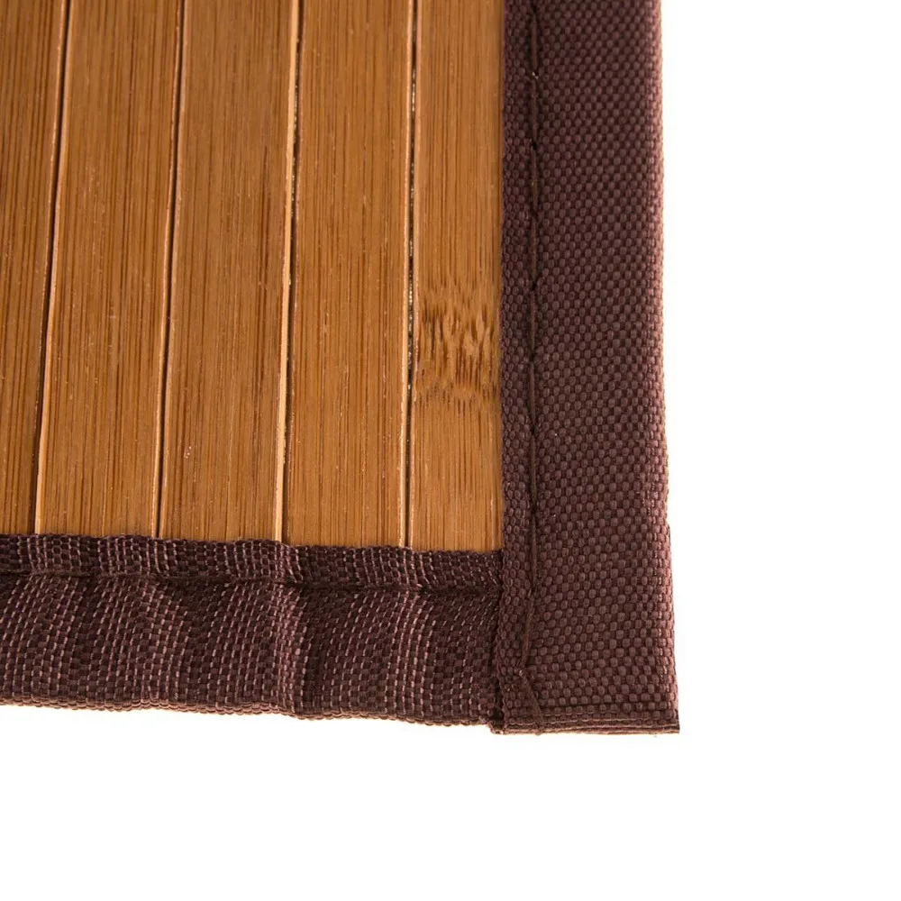 Bamboo Non Skid Water Resistant Bath Floor Mats Non Slip Shower