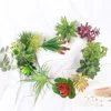 Factory direct sales artificial succulent flower head DIY bouquet accessories wall engineering decoration