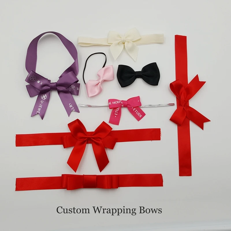 custom wholesale 15mm mini ribbon flowers