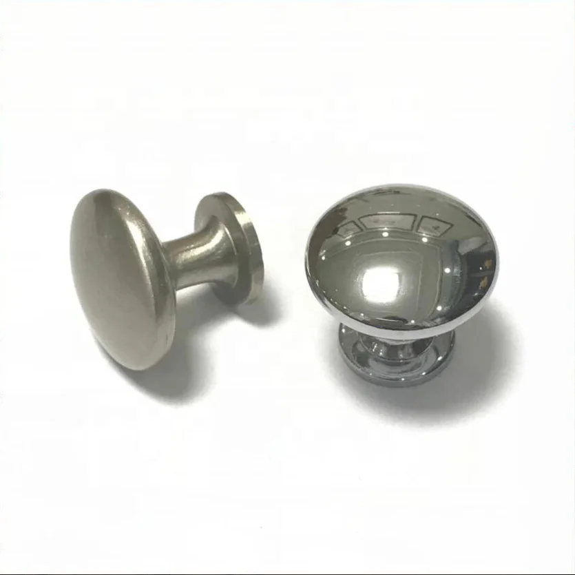 Brush Satin Nickel And Chrome And Black Finishing Zinc Alloy 13/16