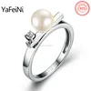 Latest 925 sterling silver freshwater pearl ring design , pearl ring settings and mountings