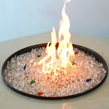 Fire Pit Glass Rock Stones Fire Beads