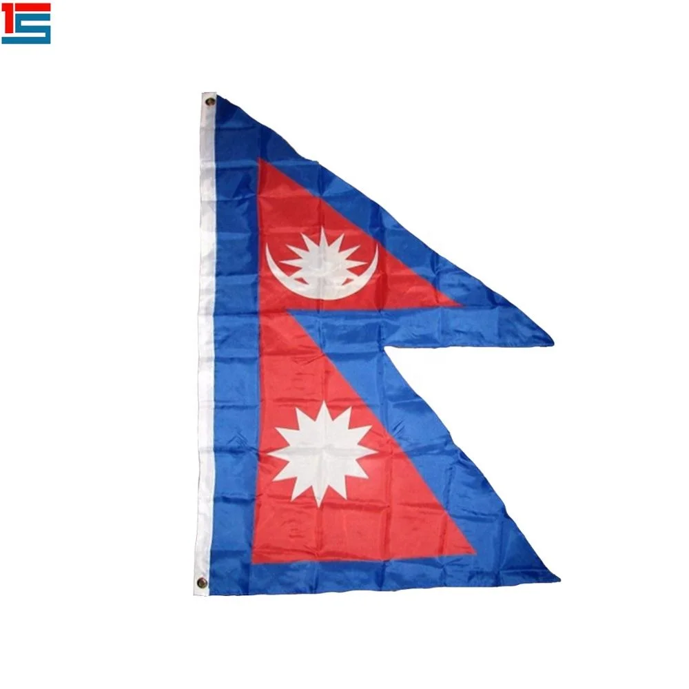 best quality 3*5ft polyester nepal flag with two eyelets