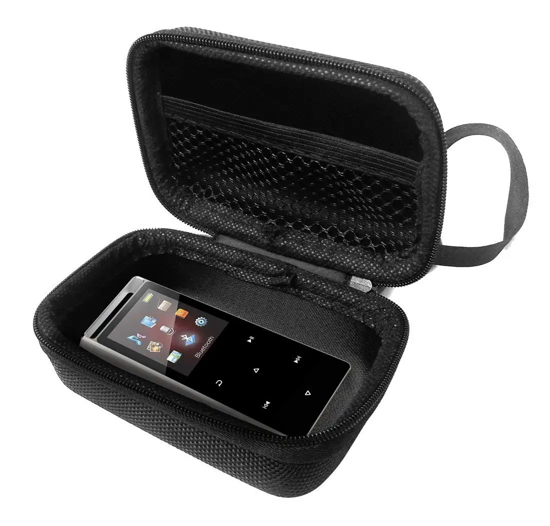 FitSand Hard Case for Iyzer Digital Music Player with FM Radio Voice Rocorder Pedometer Travel Zipper Carry EVA Best Protection Box