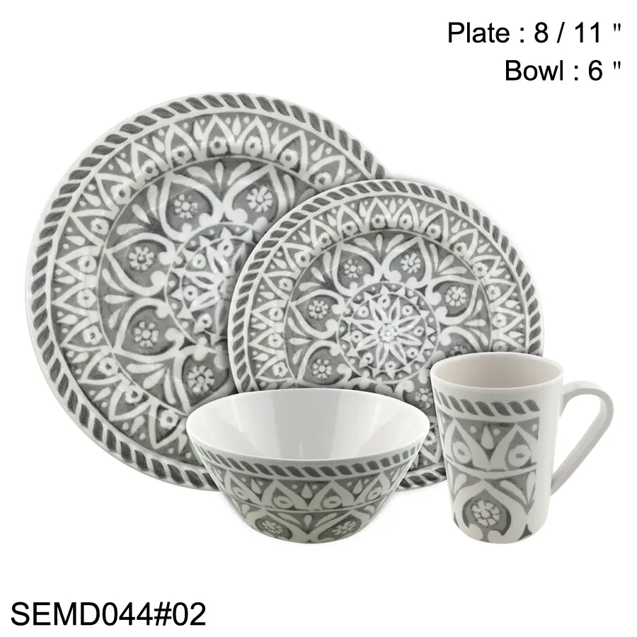 High Quality Blue Melamine Dinnerware Sets Melamine Dinner Set Melamine