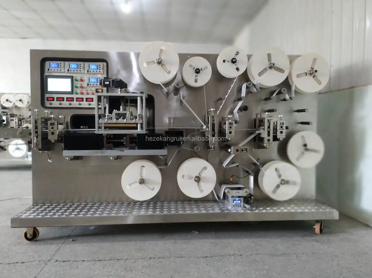 Plc Control Krqzdii Medical Adhesive Wound Dressing Machine For Pu