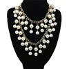 New Jewelry European Fashion Luxury Chunky Necklace Chain Multilayer Pearl Necklace Two Broke Girls Statement Choker Necklace