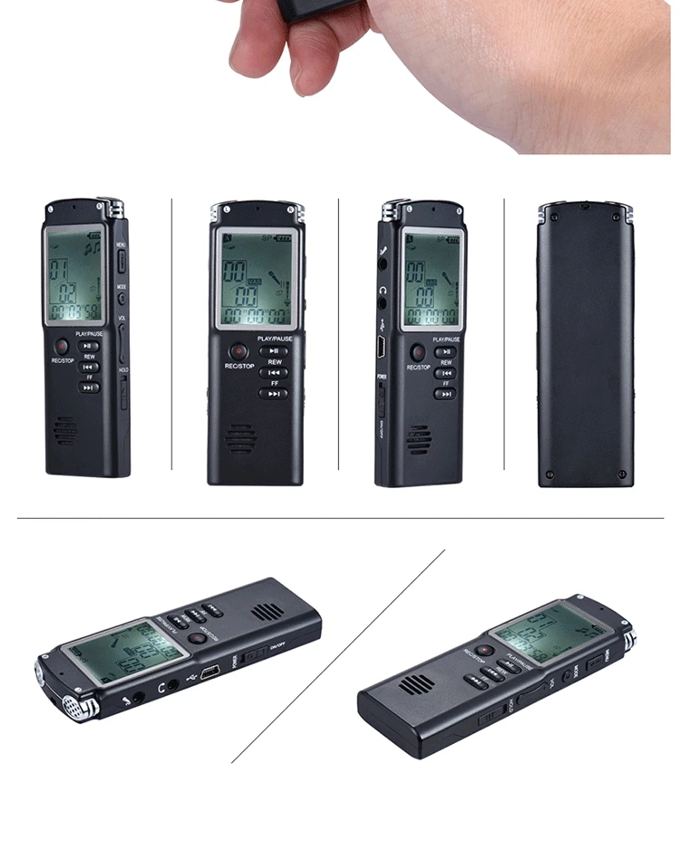 8gb 1536kbps Audio Digital Voice Recorder Mp3 Music Player Phone Call