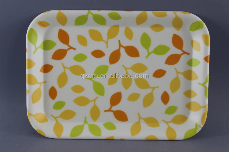 Non-slip surface Melamine tray Plastic Small tray