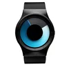 Blue dial steel mesh band New design fashion watch for man and women