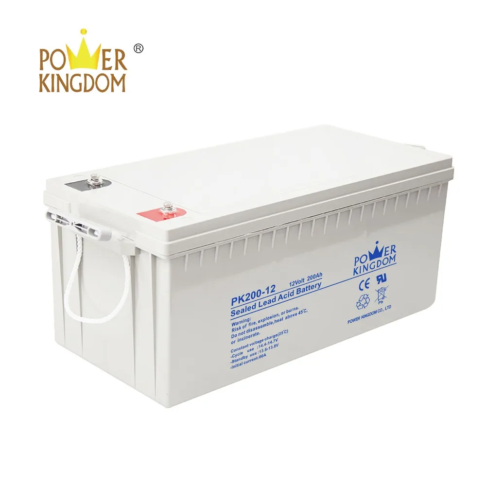 Power Kingdom mechanical operation gel leisure battery factory price solar and wind power system