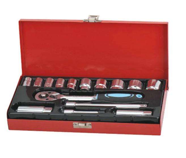 15pcs Auto Tool Box Spanner Crv Ratchet Socket Wrench Set Buy Ratchet Socket Set,Socket