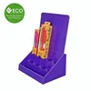 Custom Logo Design Purple Cardboard Counter Display Stand For Comb