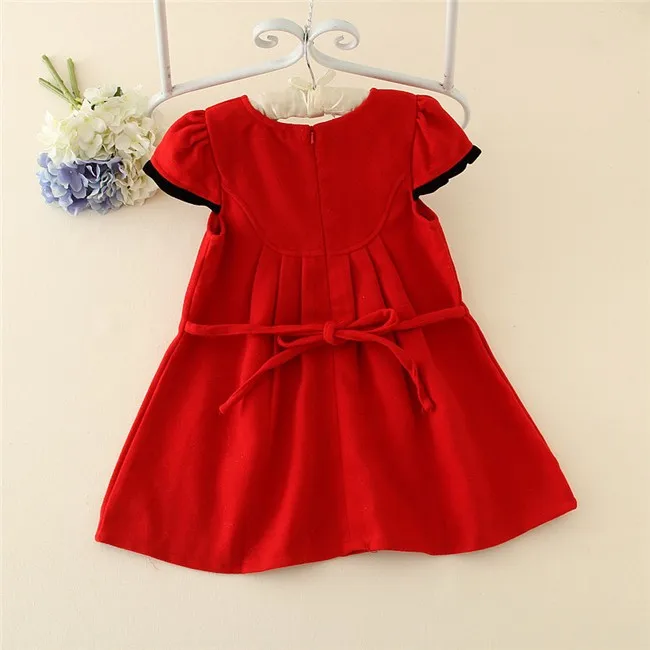 Red Baby Girl Dress Design Winter Kids Wear,Children Frocks Designs For ...
