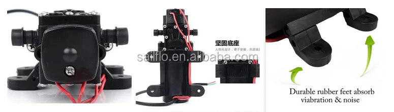 Sailflo FLO-2203 12V dc 2.6lpm 70psi pump dc high pressure water pump/small battery powered irrigation pump