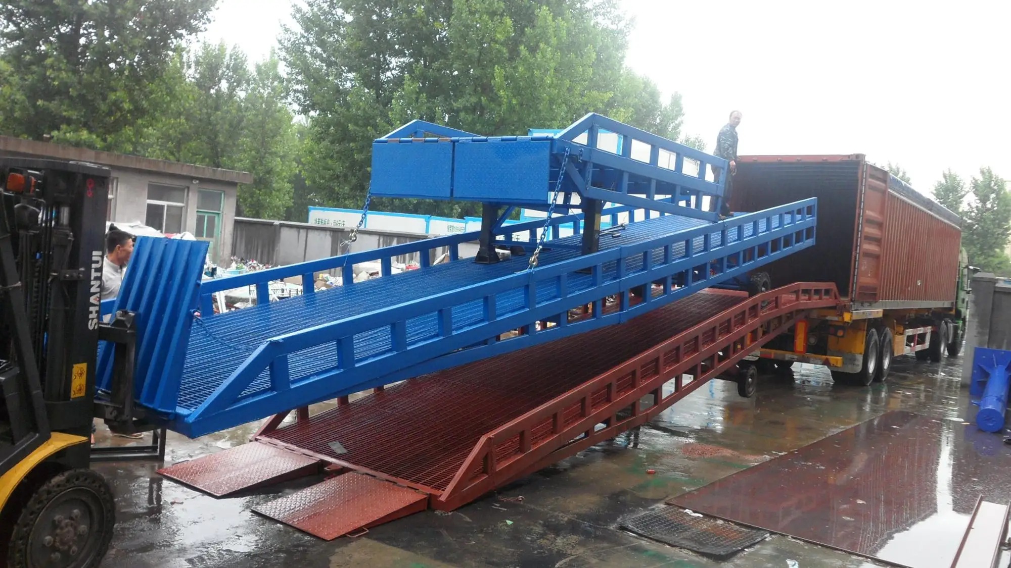 10 Ton Mobile Hydraulic Yard Ramps For Truck - Buy Used ...