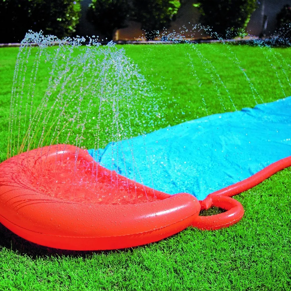 Bestway водная дорожка. водные дорожки для дачи. водная горка для дачи. Bestway тройная 549cm 52258 bw. водяные дорожки заменить на управление.