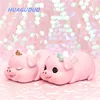 United States best selling resin art craft decoration home cute cat gifts crafts for kids Large capacity pig piggy bank