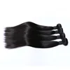 100% Brazilian Human Hair Weave Natural Color Straight Double Drawn Hair Bundles