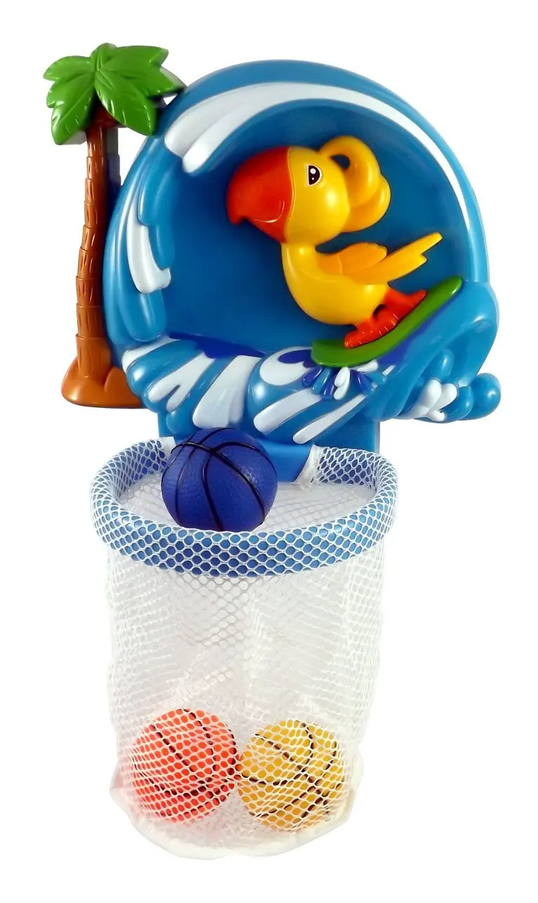 Shoot & Splash Basketball Hoop Bathtub Bath Toy for kids with 3 Balls