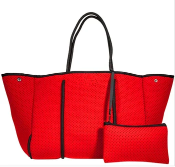 perforated neoprene tote bag