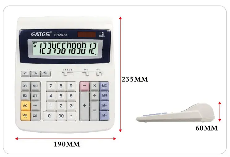 ShenMo Calculatrice, Calculette de Bureau Solaire Grand Écran LCD