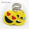 Poland new High quality wholesale factory price cheap customised cartoon 3d soft pvc key rings emoji keychains for adult 075