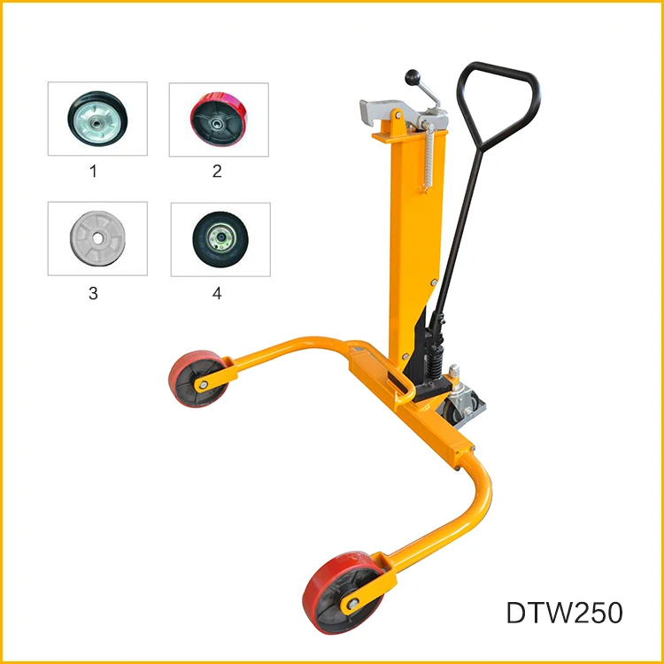 Sinolift Dtw 250 Series Hand Portable Hydraulic Drum Dolly With Wide