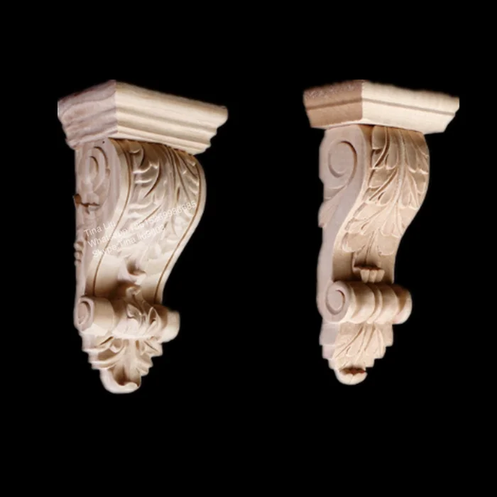 Hnad carved corbels Wood Furniture Components