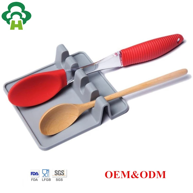 Silicone Kitchen Utensil Holder Spoon Rest Utensils Holders For Kitchen