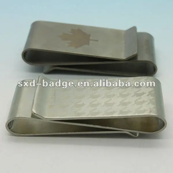 Vktech Money Clip Card Holder Metal Slim Double Sided Clip Wallet Card Holder 