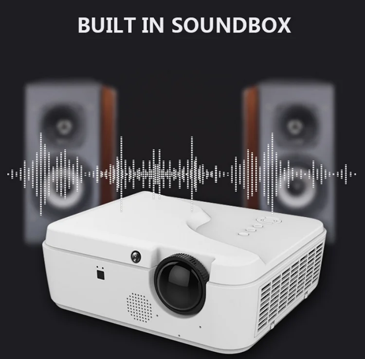 Educational all in one 3D 4K ultra short throw projector with pc sound box whiteboard integrated for schools