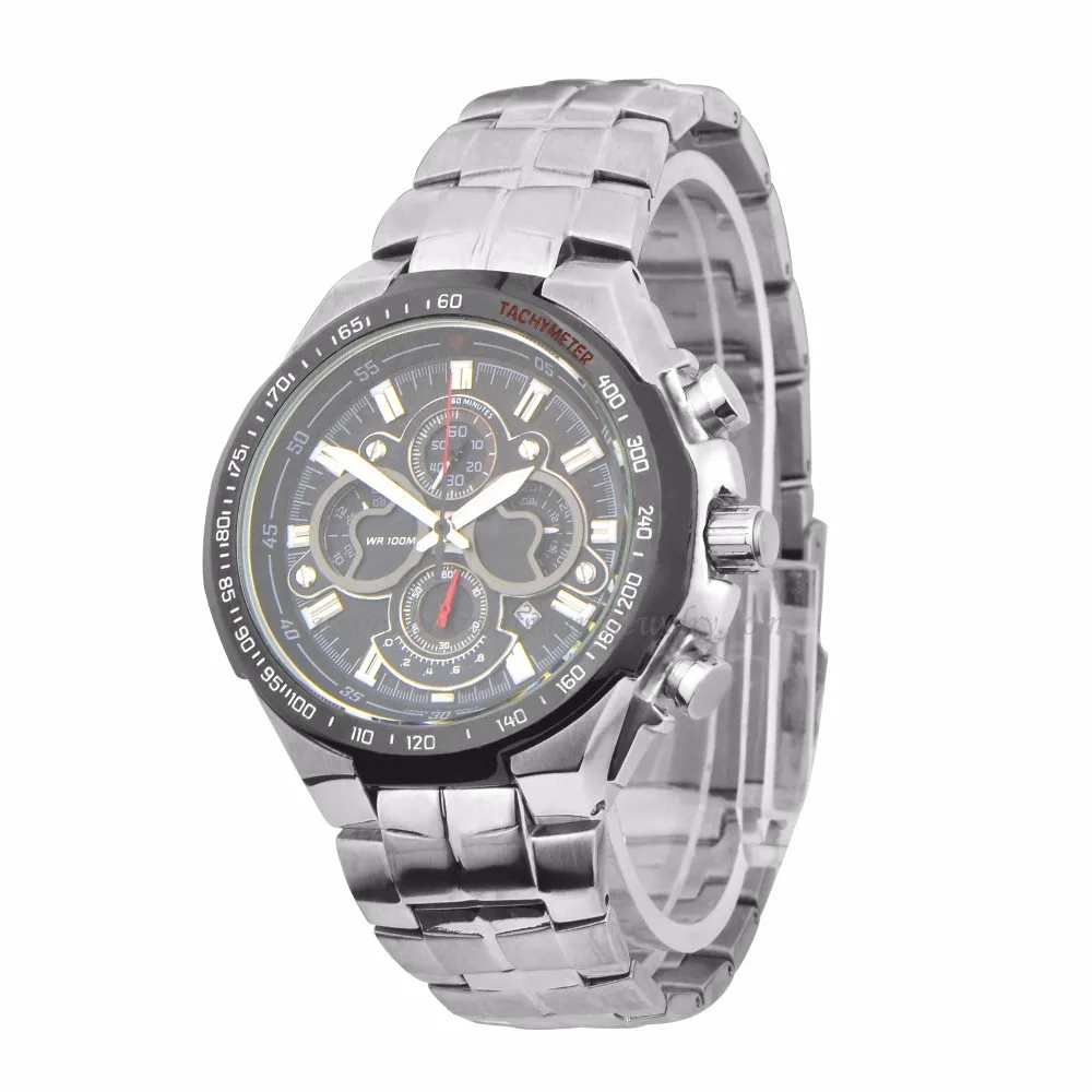 热卖手表石英手表不锈钢日本 movt 石英皮革表带手表 nsw043