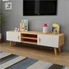 Simple Modern Wood Coffee Table Sofa Locker High TV Cabinet TV Stand