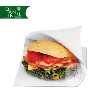 Food Grade Grease Resistant White Craft Paper Bag For Fast Kraft Bags Product On