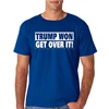 Custom Navy Blue Tshirt Election Printed Letter Trump Campaign Materials Short Sleeve T shirts
