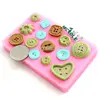 silicone rubber button cake decoration stuff fondant molds F0562