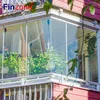 nice folding sliding window used as glazed balcony systems