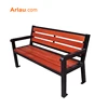 Powder coated steel street furniture metal park garden bench ends