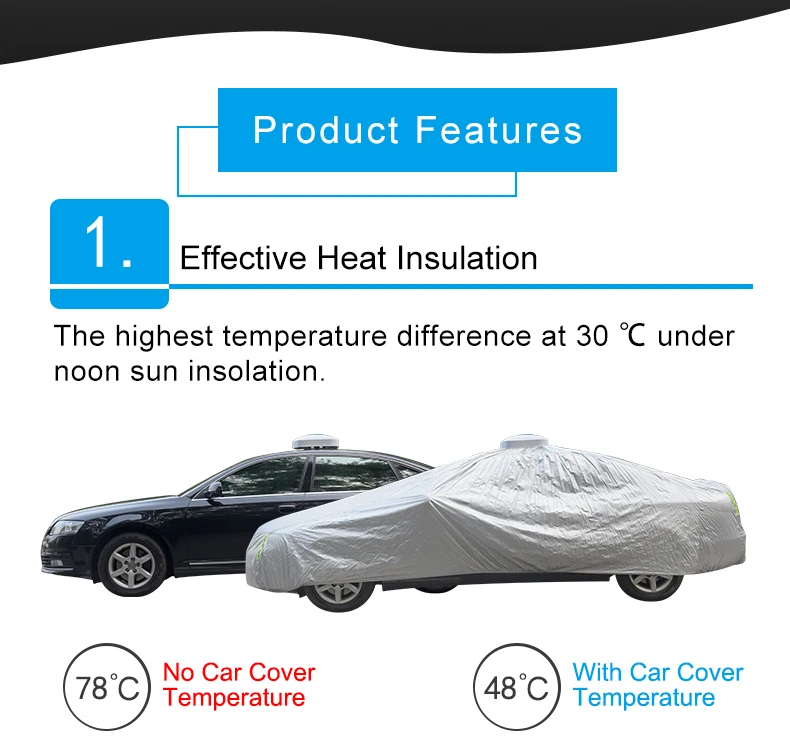 Electric Heated Car Cover Uv Protection Waterproof All Weather With