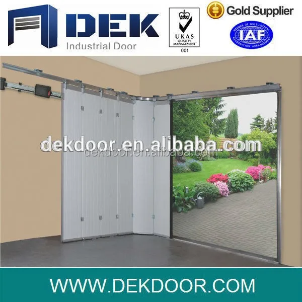 Sicherheit side corner schiebe garagentor/rund um die ecke außentür