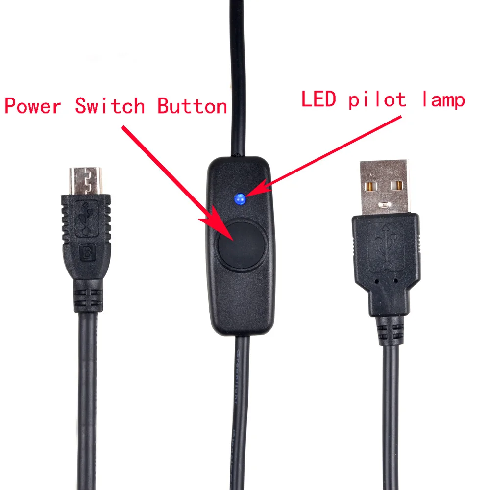 Improved Version Raspberry Pi Micro Usb Power Supply Charging Cable ...