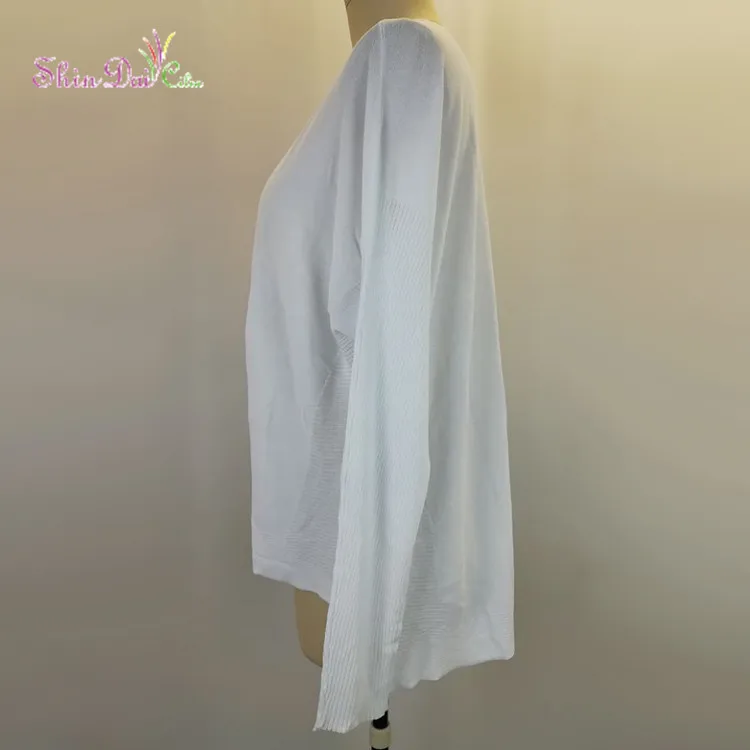 China wholesale custom women plain pullover knitting sweater