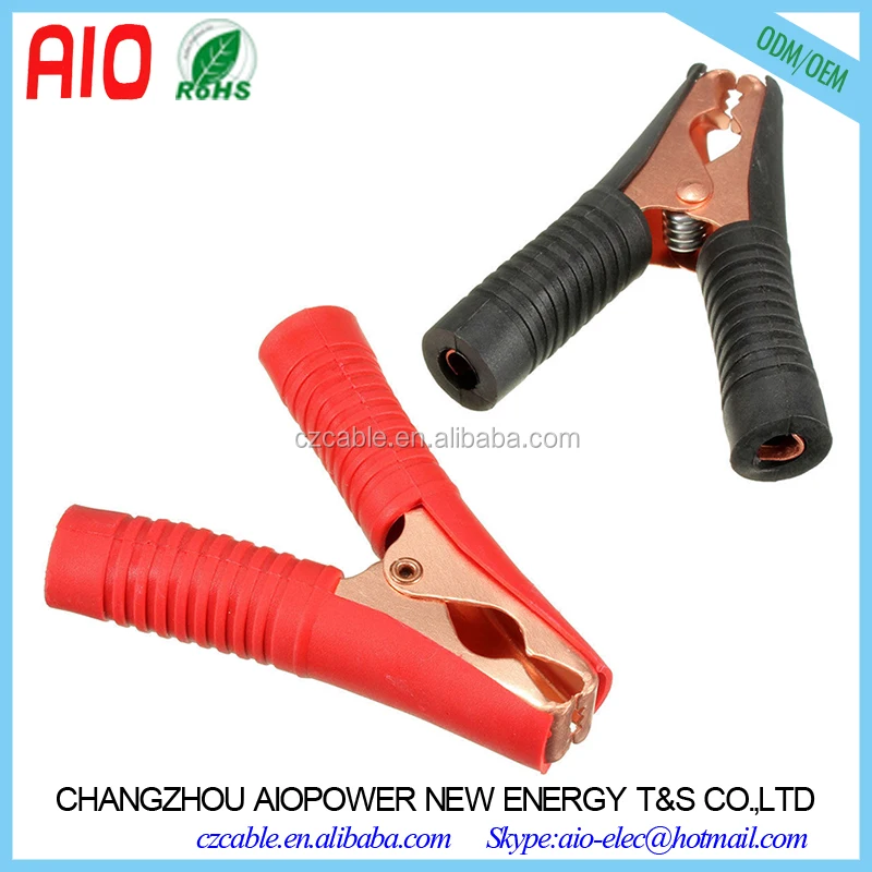 1 paire 90mm noir pinces crocodile pince 100A pinces crocodiles pour chargeur de batterie de voiture 1 paire 90mm noir pinces crocodile pince 100A pinces crocodiles pour chargeur de batterie de voiture